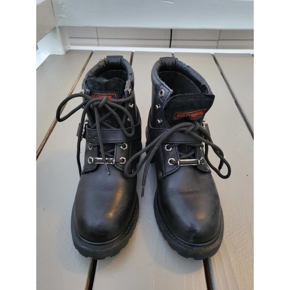 Harley Davidson Leather Motorcycle boots Unisex Men or woman main image 12
